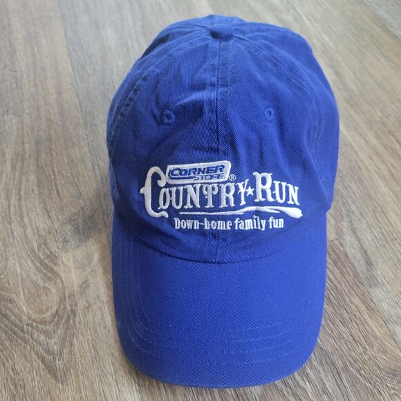 Corner Store Country Run Blue Adjustable Hat - Picture 1 of 9